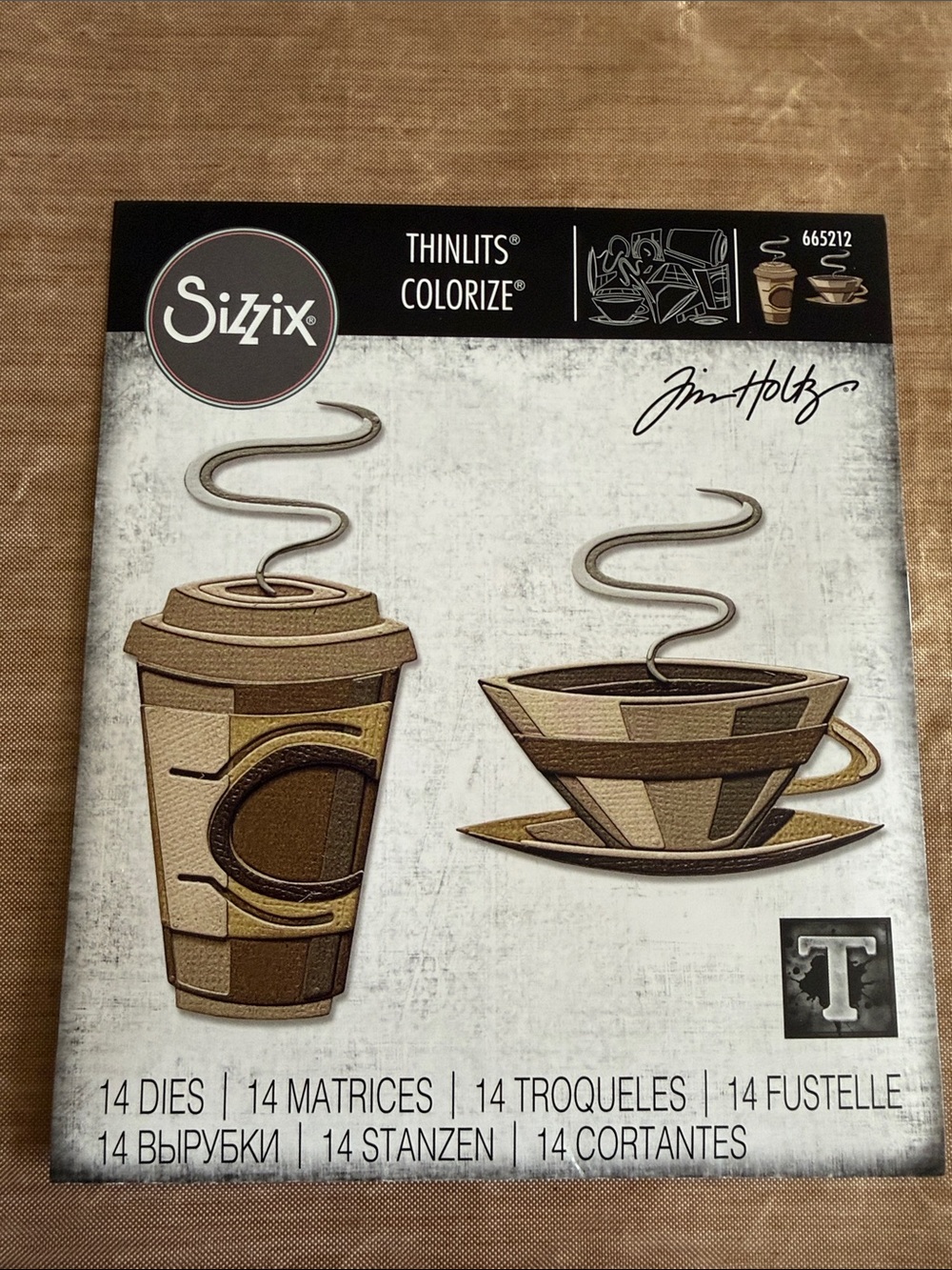 Sizzix Tim Holtz Thinlits Cafe Colorize